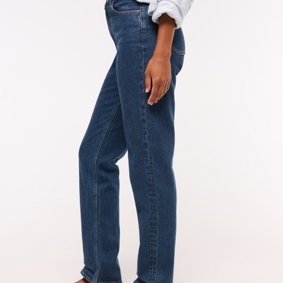 Abercrombie & Fitch The 90s Straight Ultra High Rise Jeans Curve Love - Picture 11 of 11